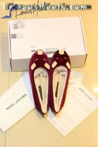 Marc Jacobs flats mouse burgundy